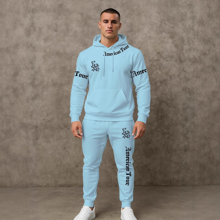 Herren Urbaner Hoodie und Jogginghose Set Echoarchiv