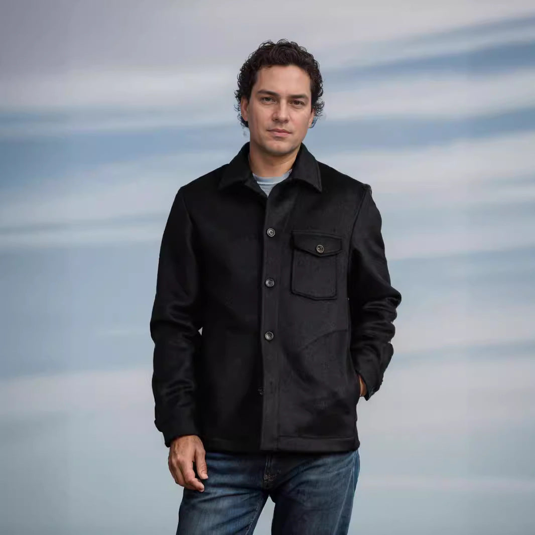 Herren Wolljacke mit praktischen Taschen Echoarchiv