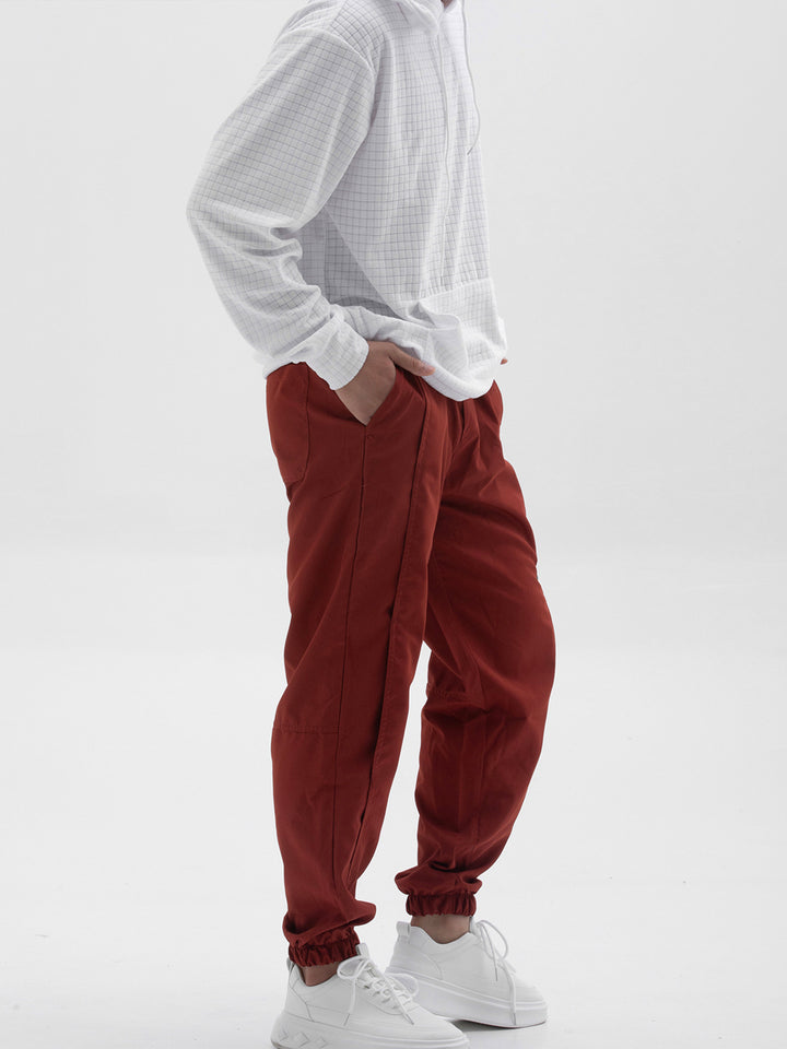 Herren Bequeme Chinohose mit elastischem Bund und seitlichen Eingrifftaschen Echoarchiv