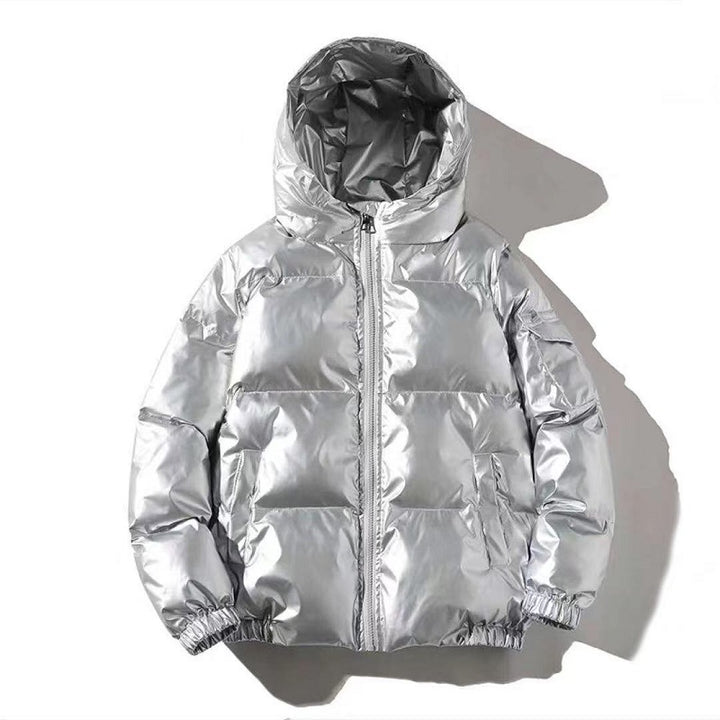 Unisex nan gepolsterte Steppjacke mit Thermoisolierung, Stehkragen und Ärmeltasche Echo Archiv