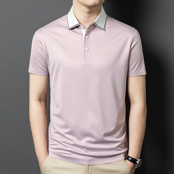 Herren Poloshirt mit modernen Streifen und komfortabler Passform Echoarchiv