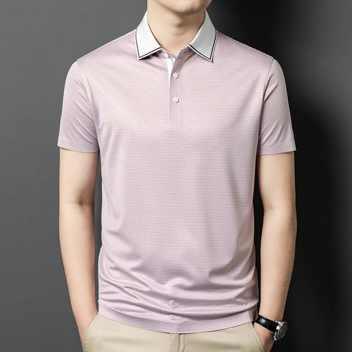 Herren Poloshirt mit modernen Streifen und komfortabler Passform Echoarchiv