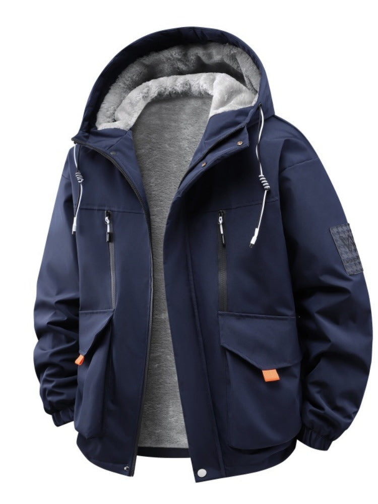 Herren Technische Outdoorjacke mit Teddyfutter, winddichter Außenschicht und Multifunktionstaschen Echo Archiv