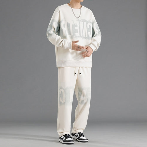 Herren lässiges Sweatshirt-und-Hosen-Set Echoarchiv