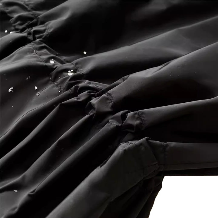 Damen Modische Übergangsjacke mit verstellbarem Bund Echoarchiv