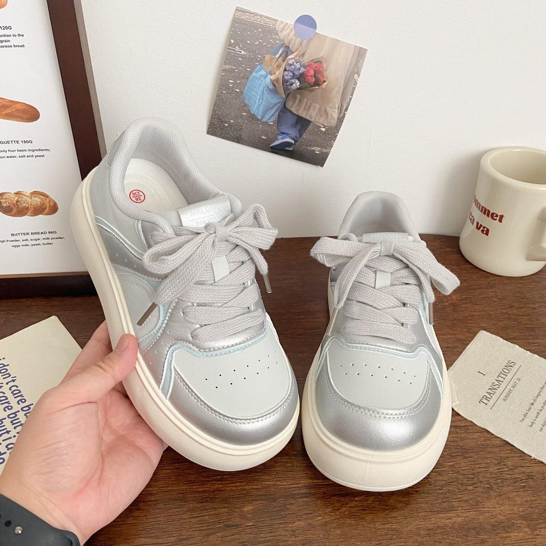 Damen Elegante Plateau-Sneaker mit strukturiertem Obermaterial Echo Archiv