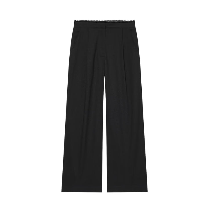 Damen Weite Palazzo‑Hose mit elastischem Spitzenbund und eleganter Bügelfalte Echo Archiv