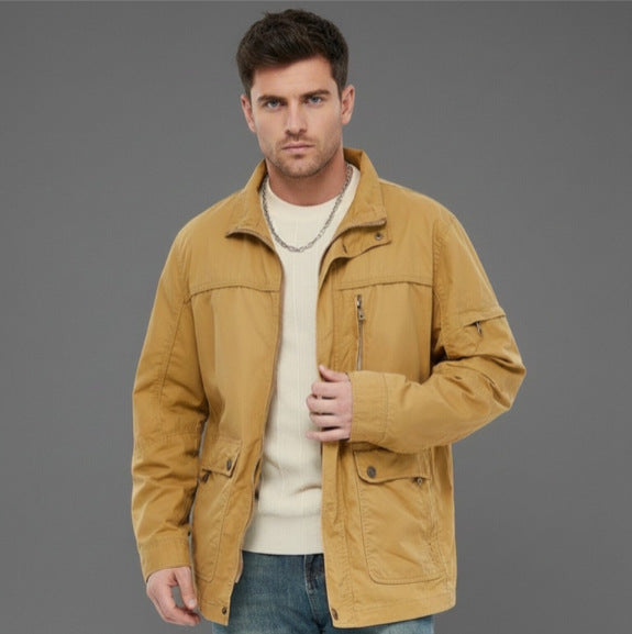 Herren leichte Outdoor-Utility Jacke mit Stehkragen Echo Archiv