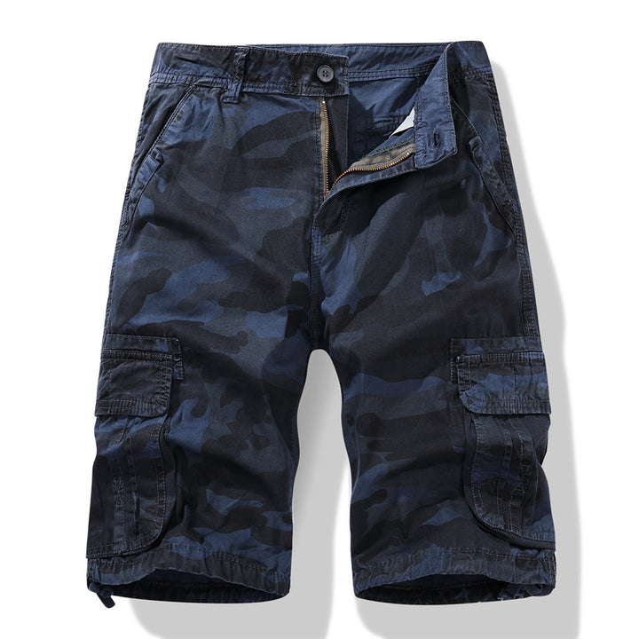 Herren Camouflage Cargo-Shorts mit vielseitigen Taschen und verstellbarem Bund Echoarchiv