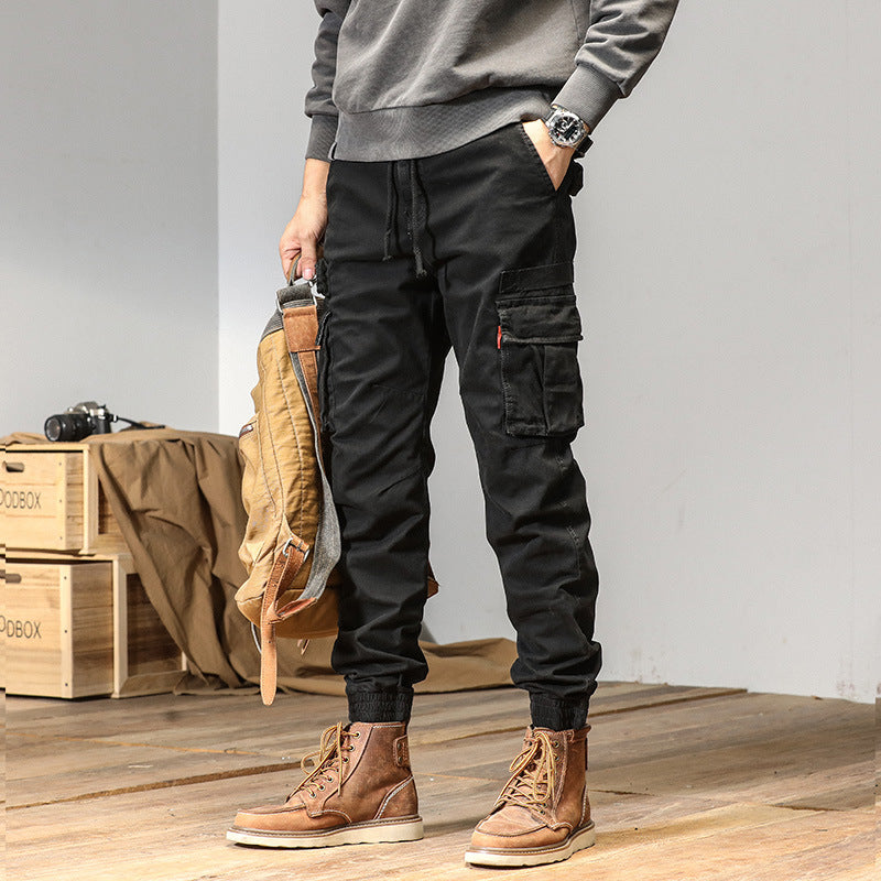 Herren Schmale Utility-Cargojogger aus Ripstop mit Elastikbund, Kordelzug und Mehrfachtaschen Echo Archiv