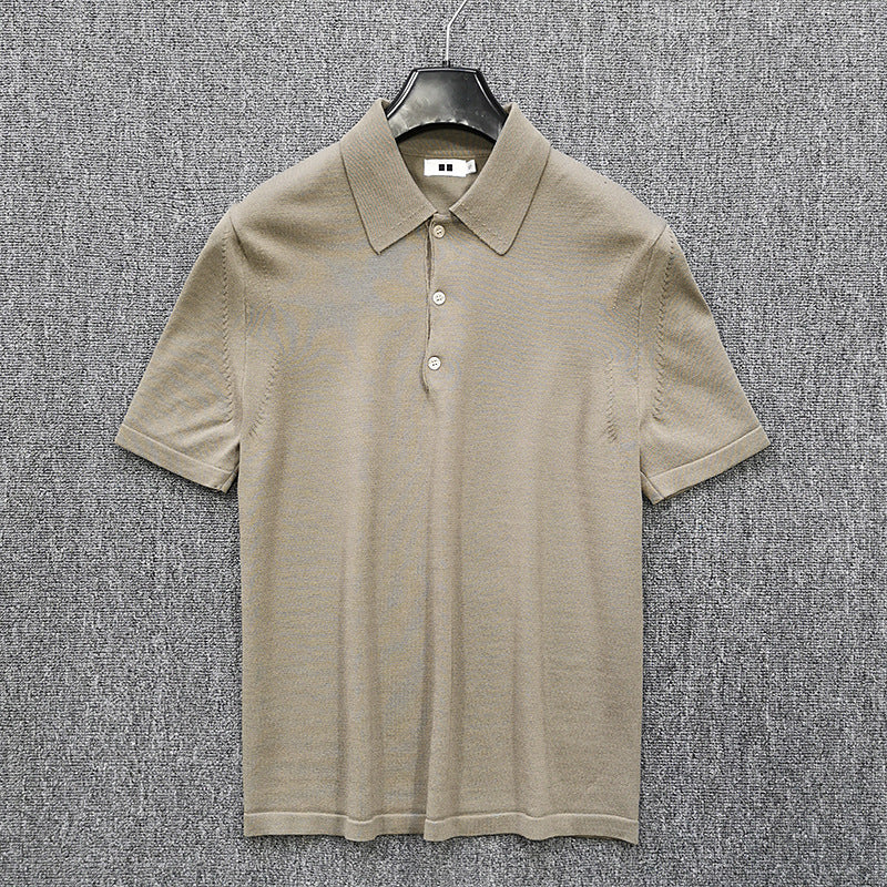 Herren Feinstrick Polohemd mit Kurzarm und feiner Knopfleiste Echo Archiv