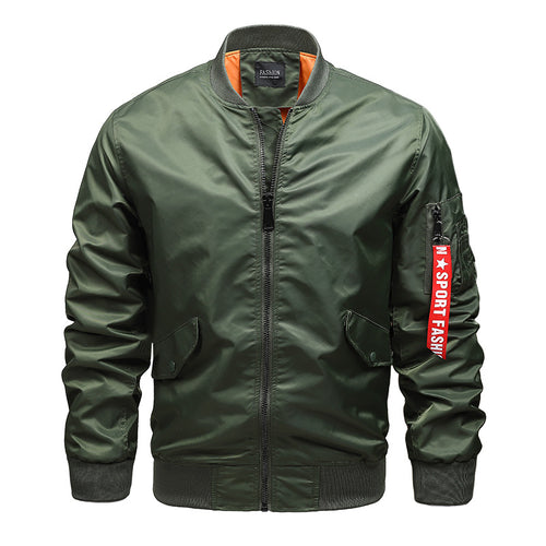 Herren Piloten-Bomberjacke mit Utility-Ärmelfach und windabweisender Außenlage Echo Archiv