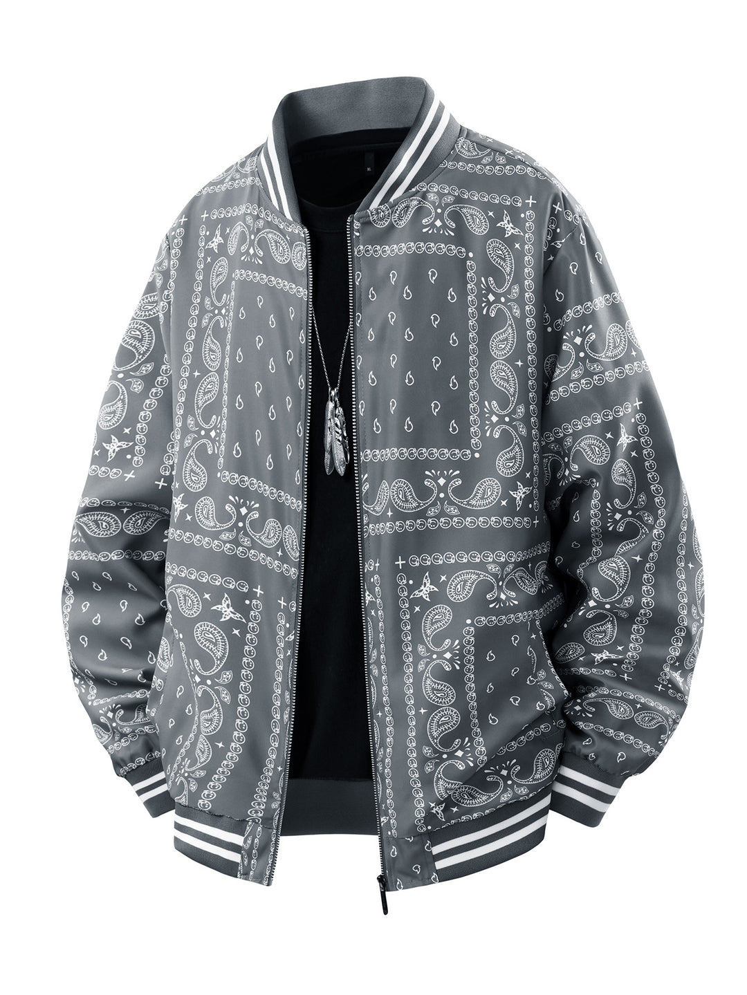 Herren Coole Bomberjacke mit Paisleymuster Echo Archiv