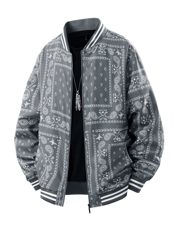 Herren Coole Bomberjacke mit Paisleymuster Echo Archiv