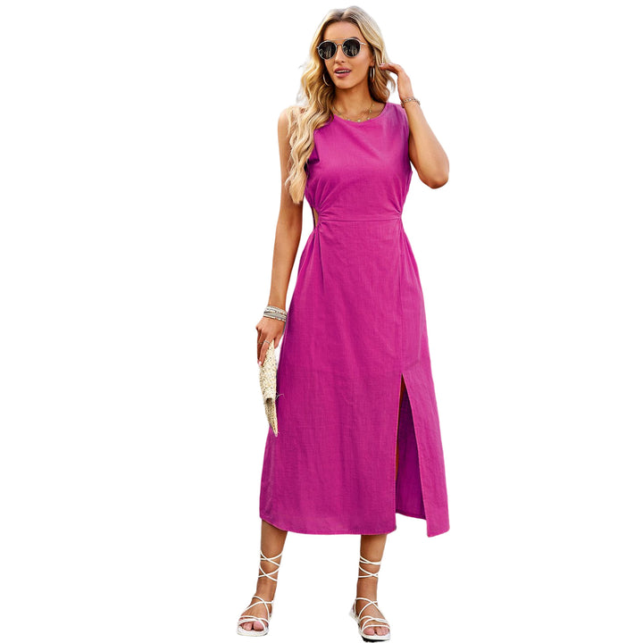 Damen Midikleid mit elegantem Schlitz Echo Archiv