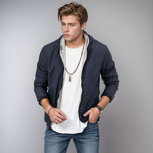 Herren leichte und winddichte Jacke Echoarchiv