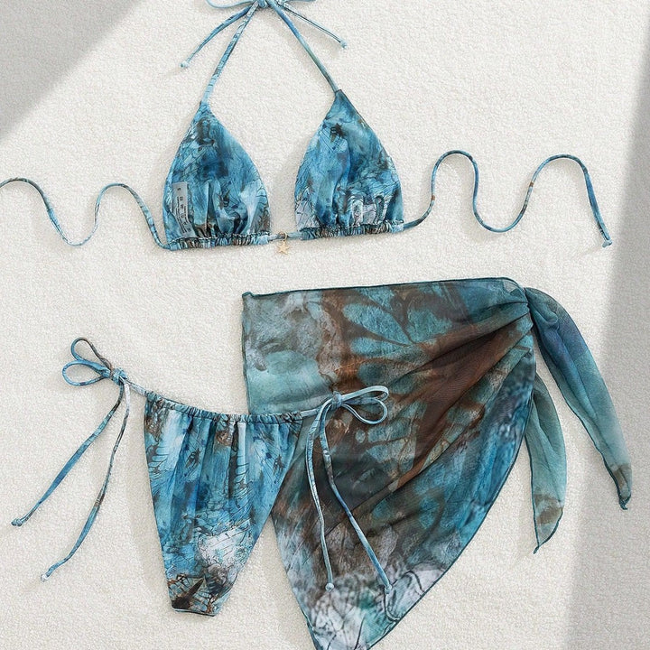 Damen Triangel-Bikini mit floralem Design Echo Archiv