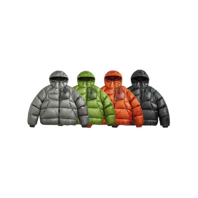 Unisex Stepp-Daunenjacke mit Kapuze und leichter Wärmeisolierung Echo Archiv