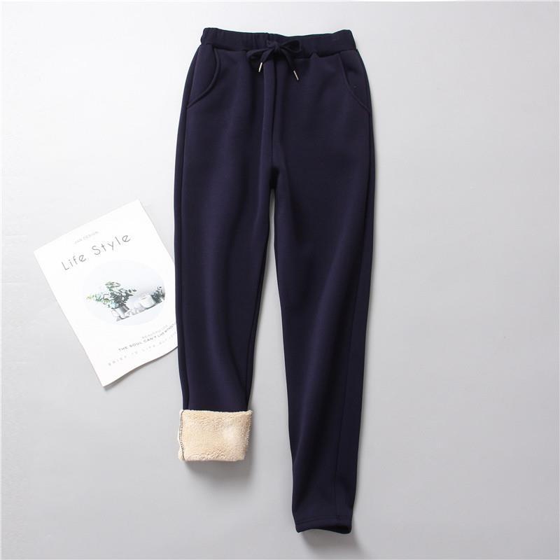 Damen nan gefütterte Therm-Jogginghose mit Kordelzug, seitlichen Eingrifftaschen und schmalem Bein Echo Archiv