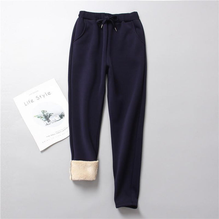 Damen nan gefütterte Therm-Jogginghose mit Kordelzug, seitlichen Eingrifftaschen und schmalem Bein Echo Archiv
