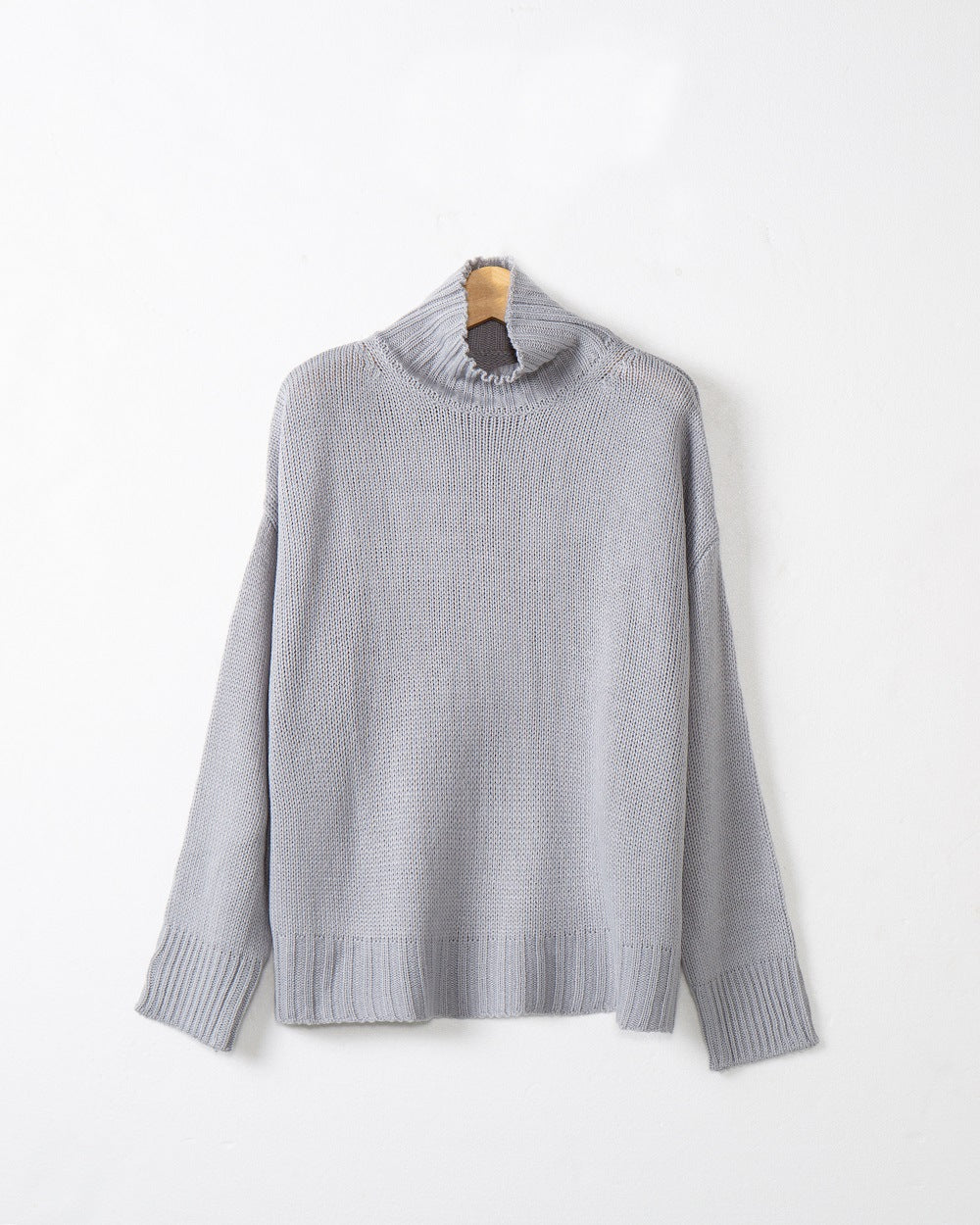 Damen Rollkragen-Pullover aus Grobstrick mit Oversize-Schnitt Echo Archiv