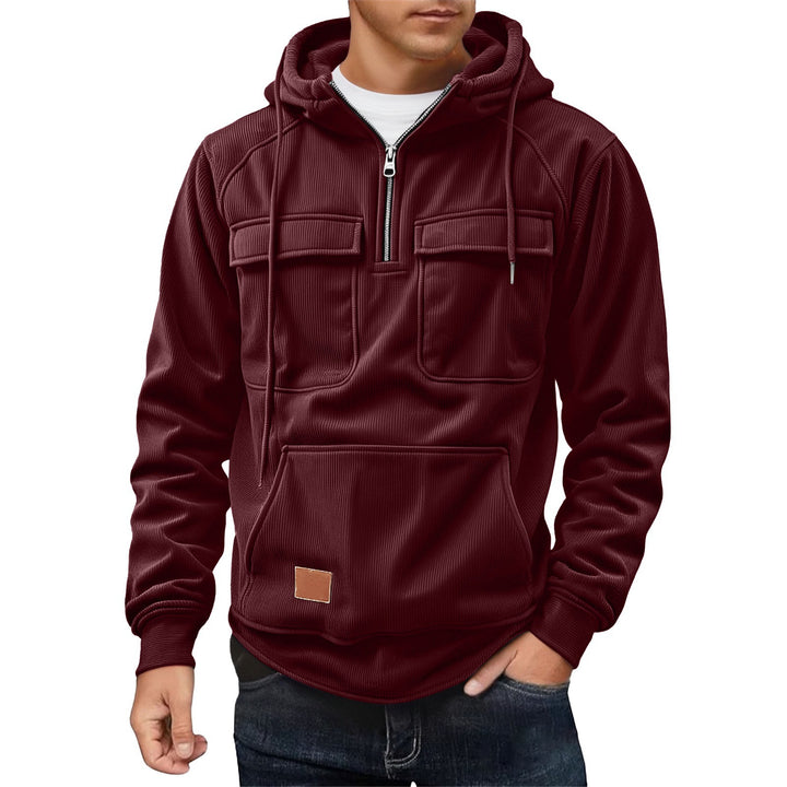 Herren Fleece-Hoodie mit praktischen Taschen Echoarchiv