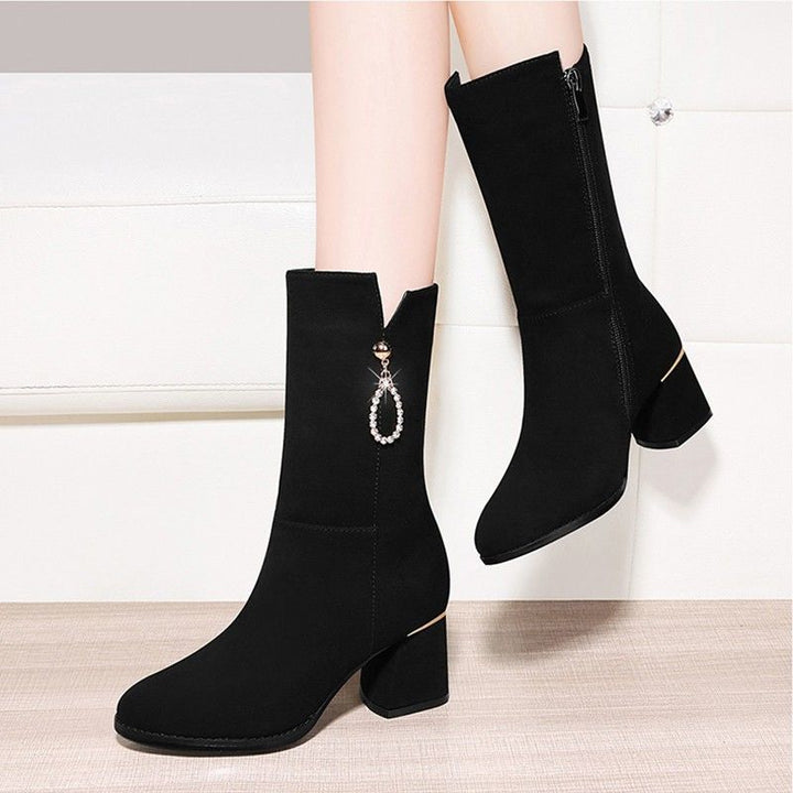 Damen Elegante Stiefeletten mit Glitzer-Detail Echo Archiv
