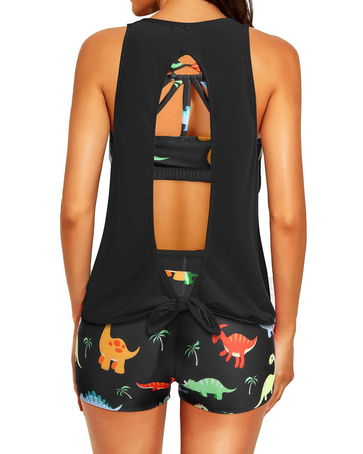 Damen Sportliches Tankini-Oberteil mit elegantem Rückenausschnitt Echo Archiv