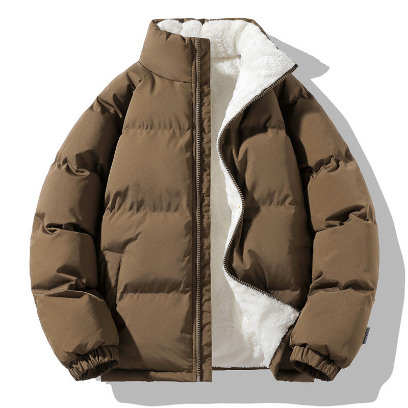 Damen Kurzpolar-Steppjacke mit Teddyfutter, Boxy‑Cut & verdecktem Reißverschluss Echoarchiv