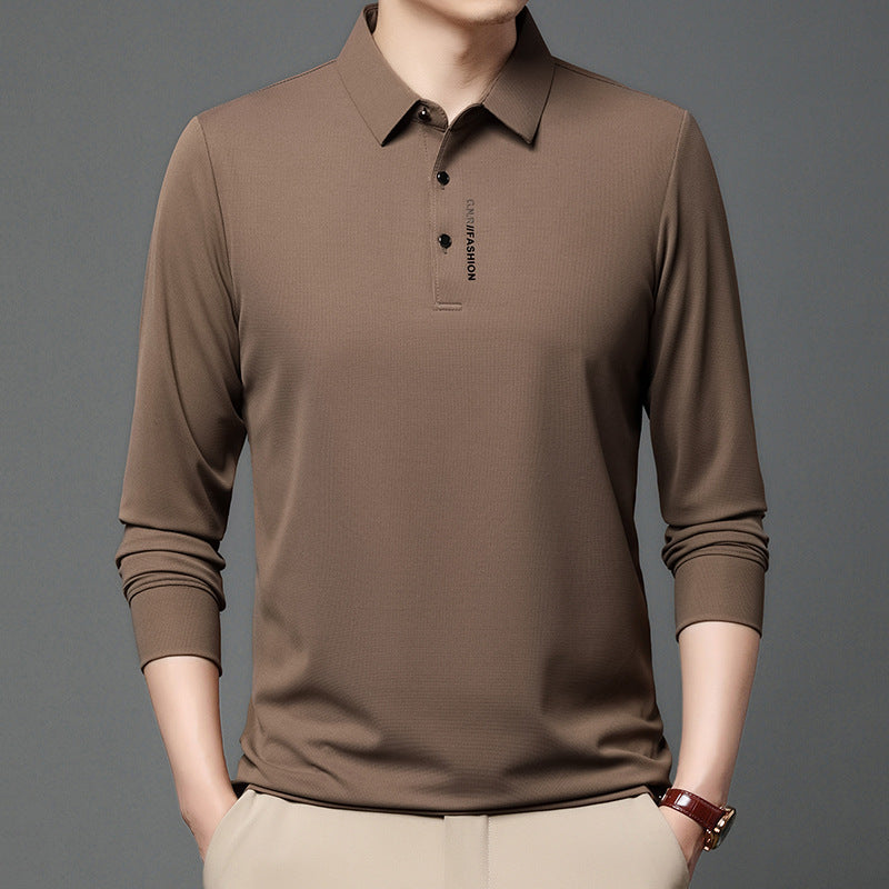 Herren modisches Langarm Poloshirt mit atmungsaktiven Eigenschaften Echoarchiv