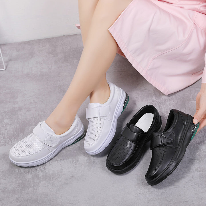 Herren nan orthopädische Komfort-Slipper mit Klettverschluss und sichtbarem Luftkissen Echo Archiv