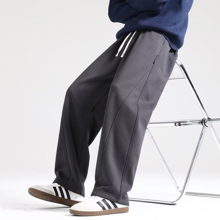 Damen Lounge-Jogginghose mit weitem Bein und Keder-Naht Echoarchiv