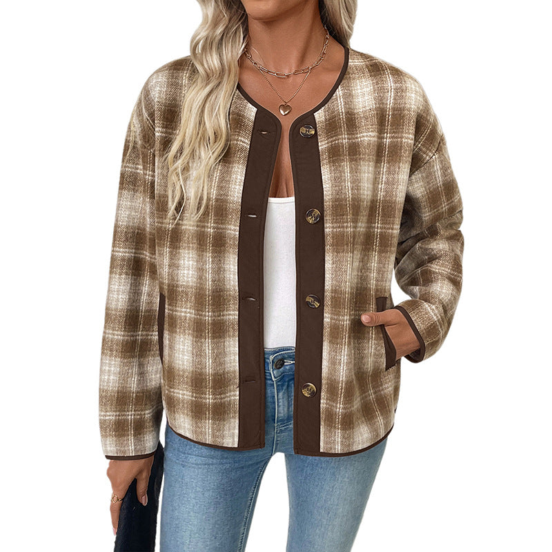 Damen Fleecejacke im karomuster Echo Archiv