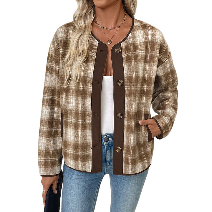 Damen Fleecejacke im karomuster Echo Archiv
