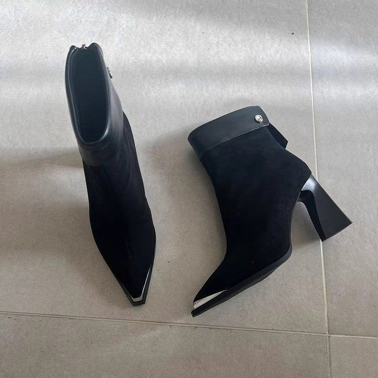 Damen Elegante Blockabsatz-Stiefeletten Echo Archiv