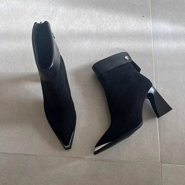 Damen Elegante Blockabsatz-Stiefeletten Echo Archiv
