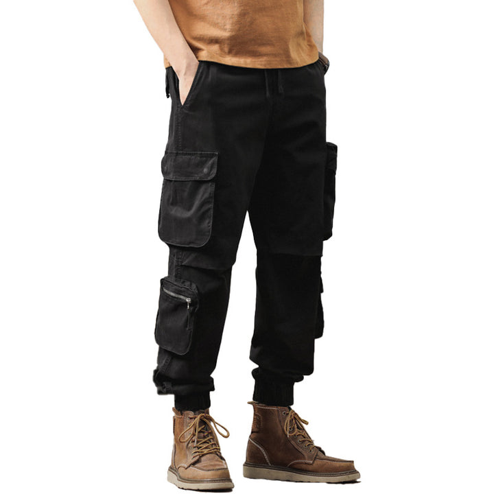 Herren Cargo-Joggerhose im Utility-Workwear-Stil mit Tunnelzugbund, elastischen Bündchen und Multifunktionstaschen Echo Archiv