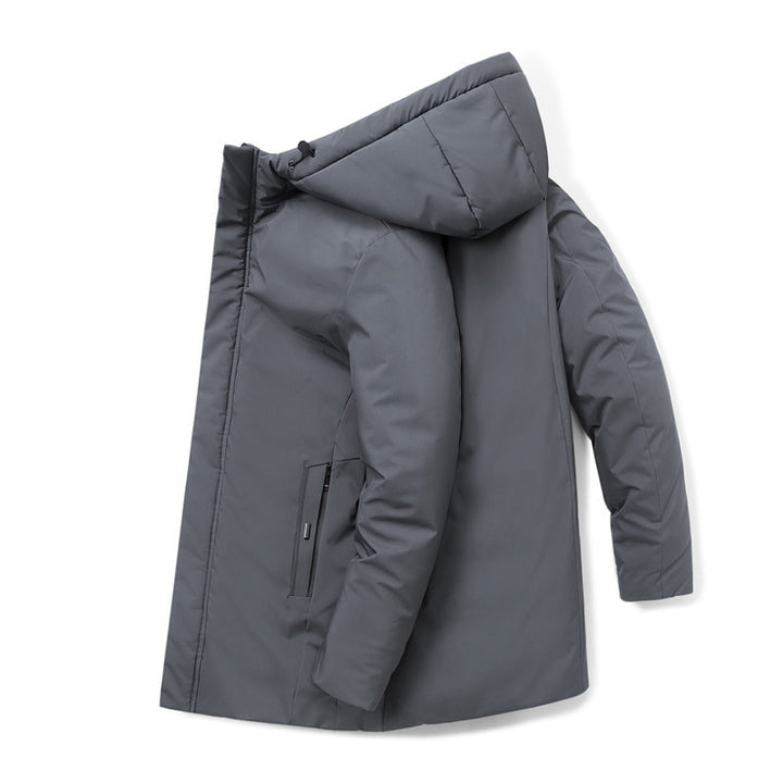 Herren moderner Urban-Longparka mit versteckter Reißverschlussblende und ergonomischer Kapuze Echo Archiv