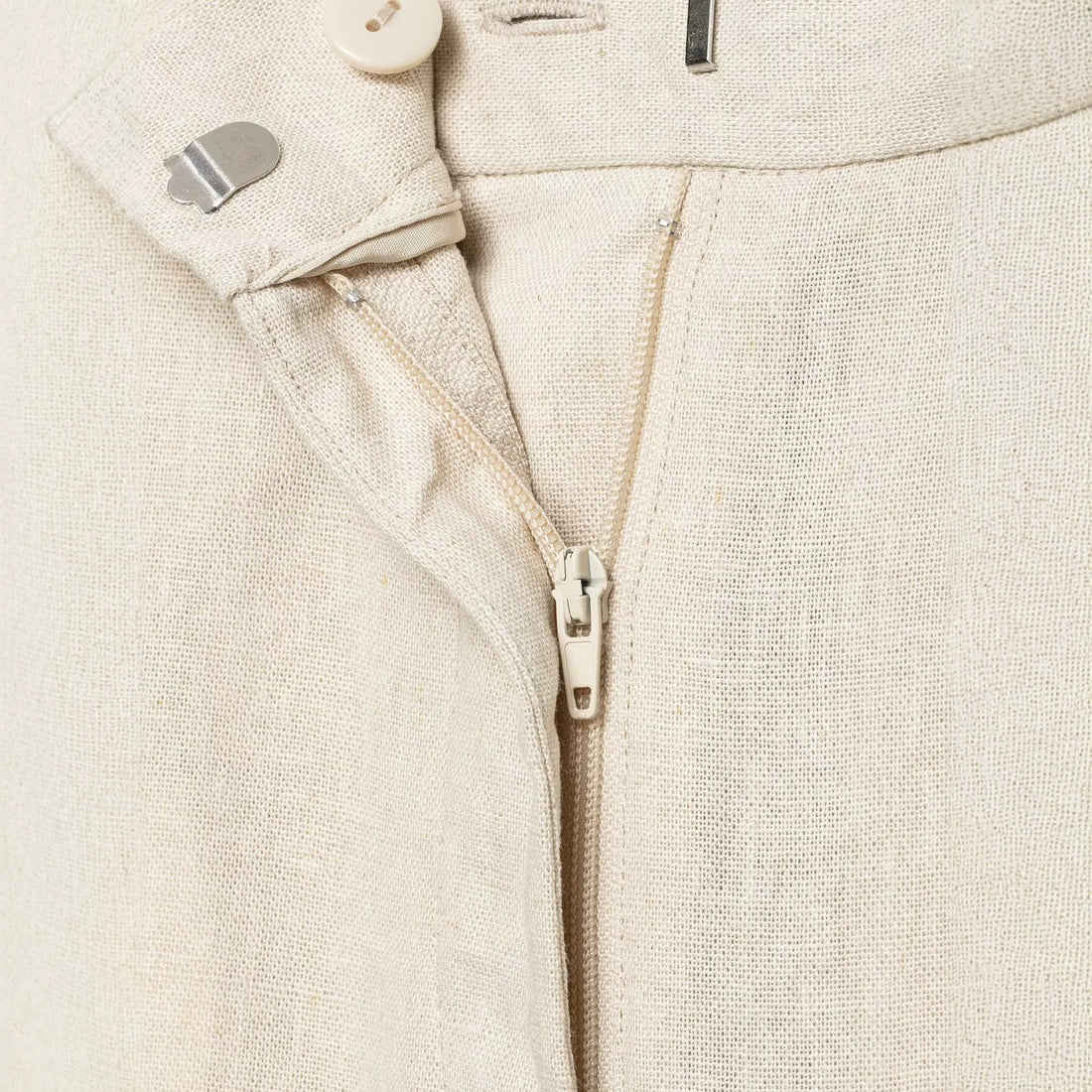 Damen Leichtweite Leinenoptik-Hose mit Bügelfalte und hoher Taille Echo Archiv