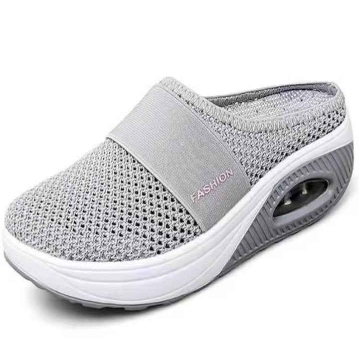Damen Atmungsaktive Strick‑Mule mit Luftkissen‑Plateau Echo Archiv