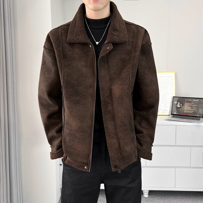 Herren Kuschelige Teddyfelljacke Echo Archiv