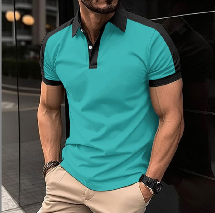 Herren Poloshirt mit modernem Kragen und atmungsaktivem Material Echoarchiv