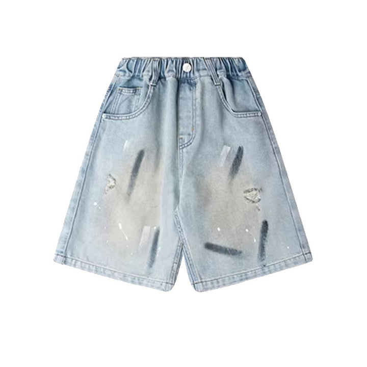 Unisex trendige Denim-Bermudas Echo Archiv