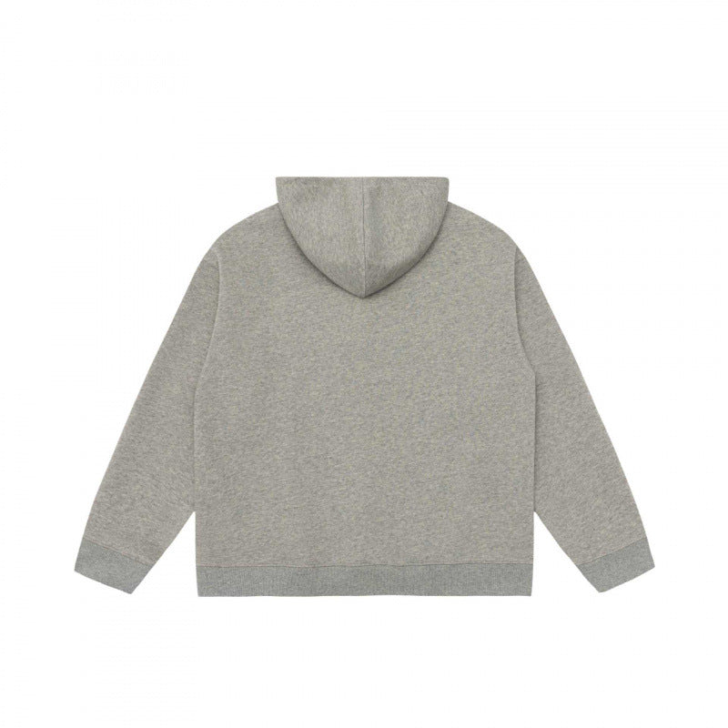 Unisex Kapuzen-Halbzip-Sweatshirt mit Kängurutasche und Rippbündchen Echo Archiv