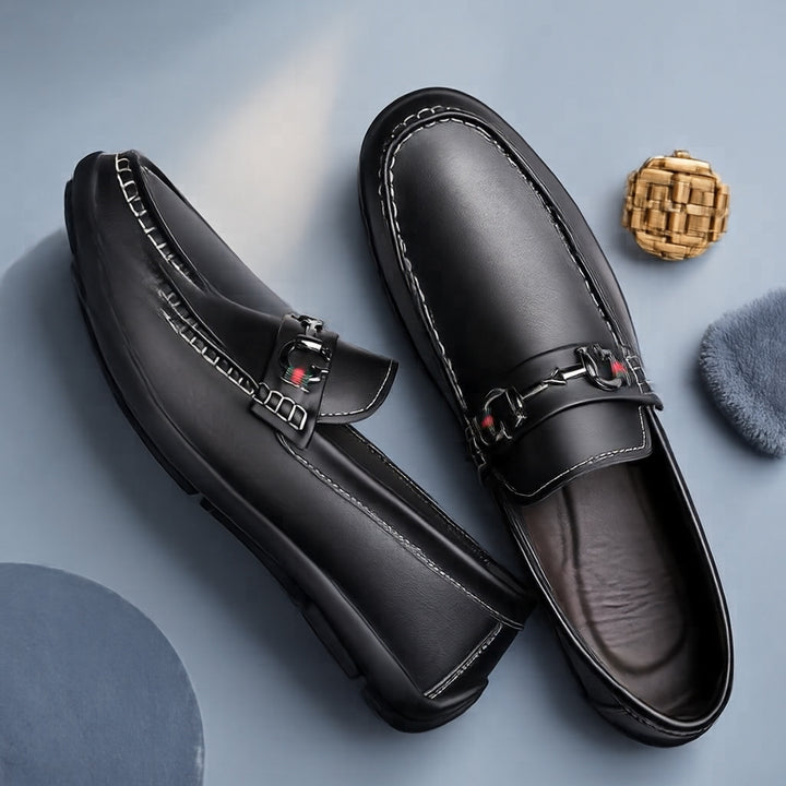Herren Elegant Leder Mokassins Echoarchiv