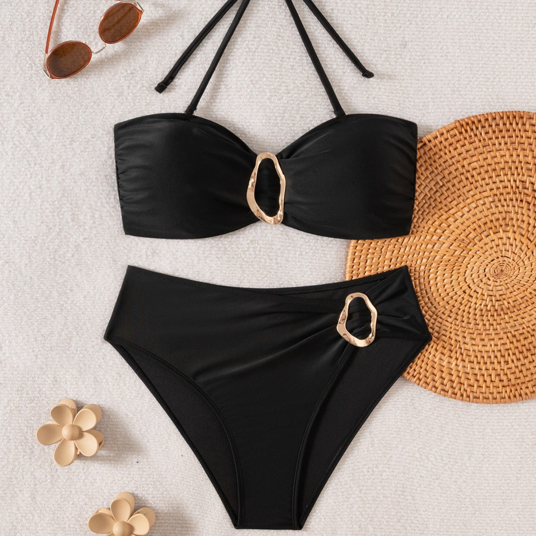 Damen Hochwertiger Bikini mit verstellbarem Oberteil und eleganter Schnalle Echo Archiv