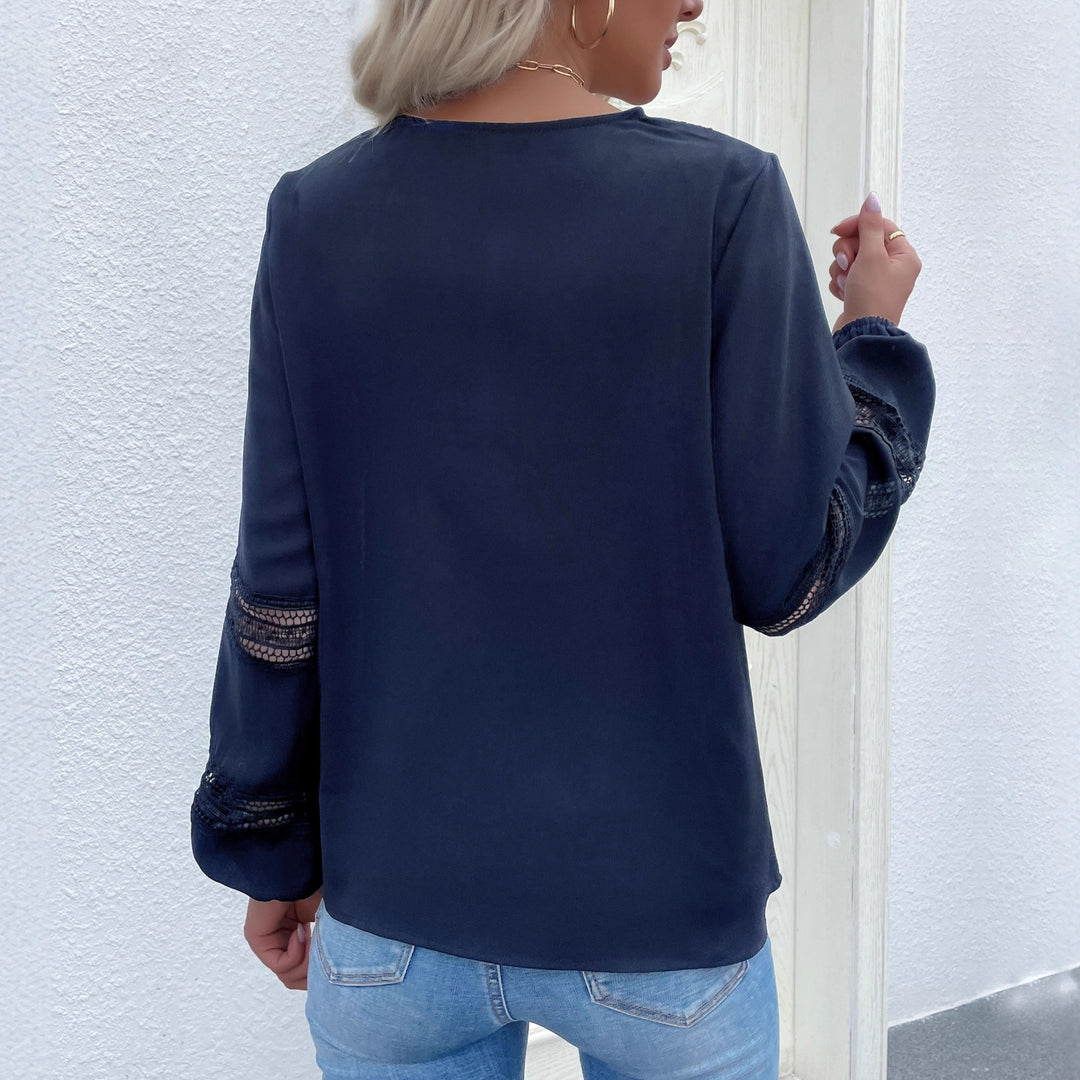 Damen Elegante Bluse mit Spitzendetails Echo Archiv