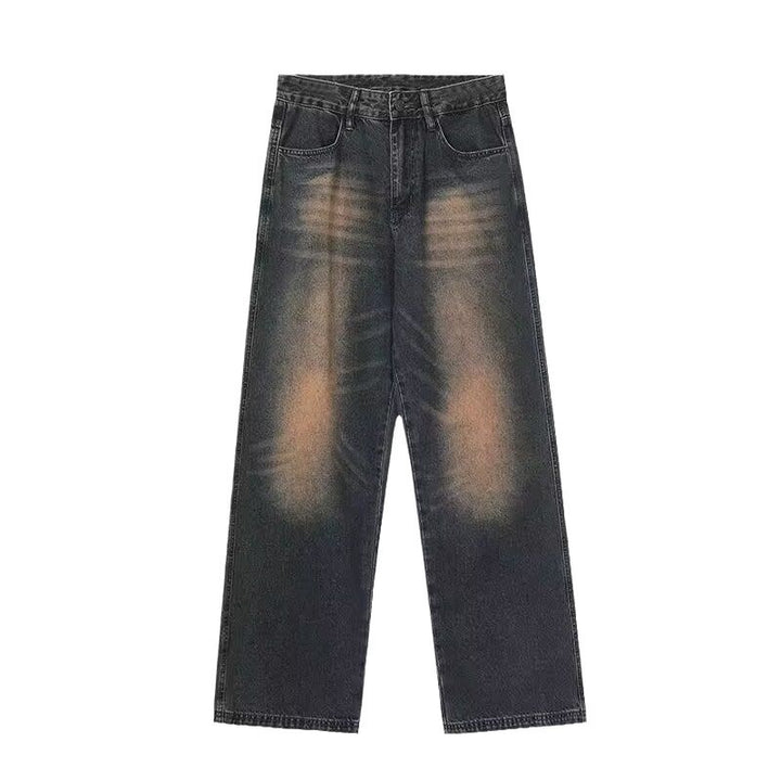 Herren Wide-Leg Jeans im lässigen Vintage-Design mit einzigartiger Waschung Echoarchiv