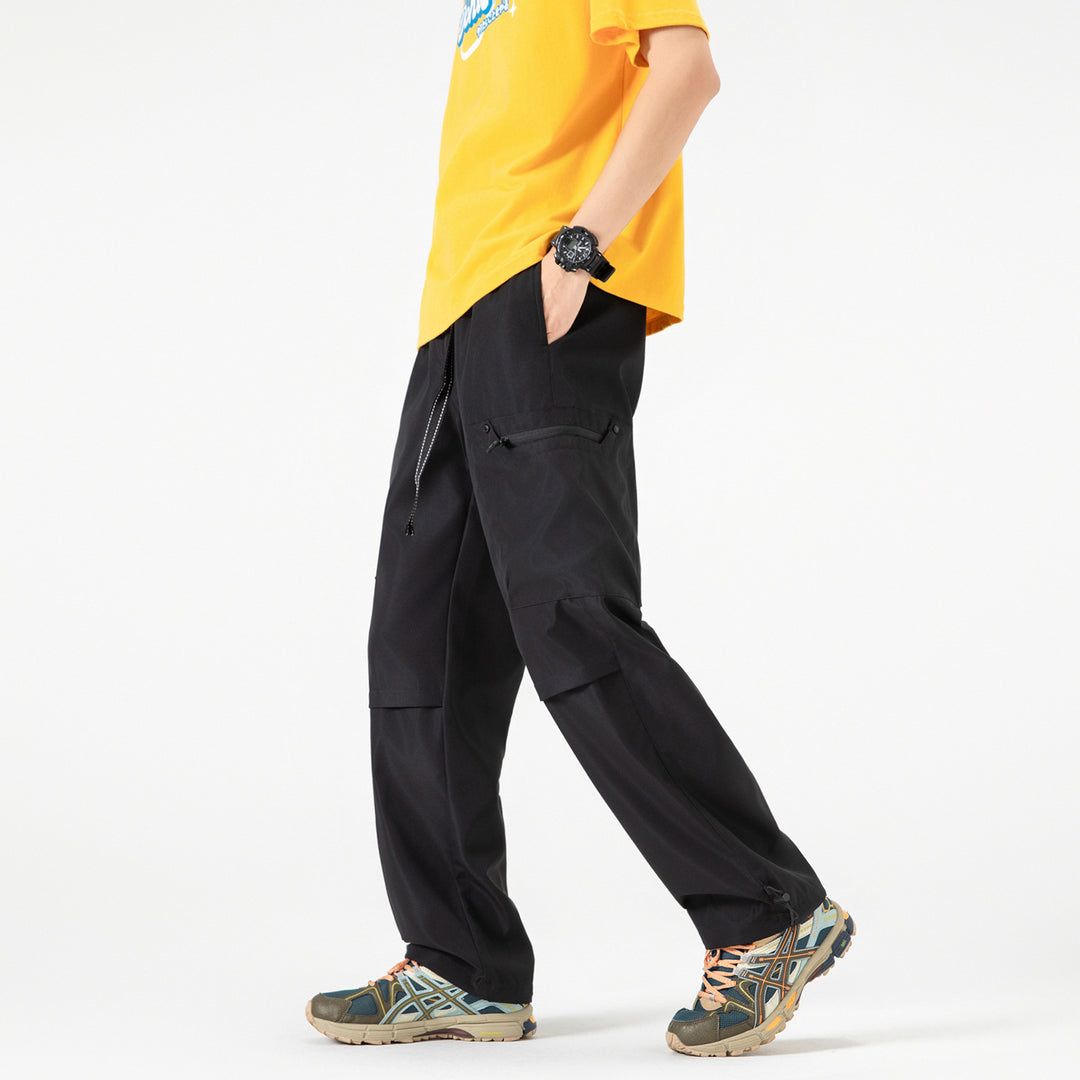 Damen Weite Utility-Cargohose mit verstellbarem Beinabschluss und Multifachtaschen Echo Archiv