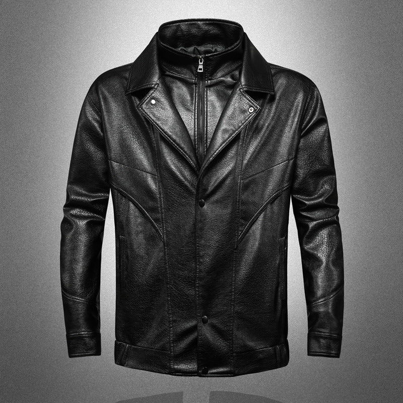 Herren Elegante und Hochwertige Kunstlederjacke Echo Archiv